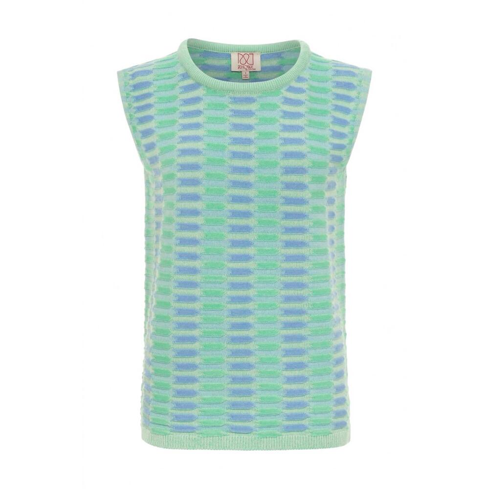 NEW RHOWE BY ANNA CATE women's camille top in seafoam